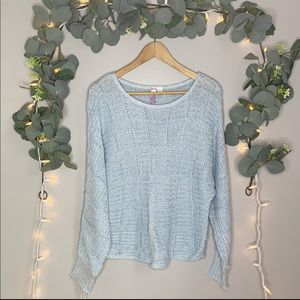 Francesca’s Blue Sweater sz S